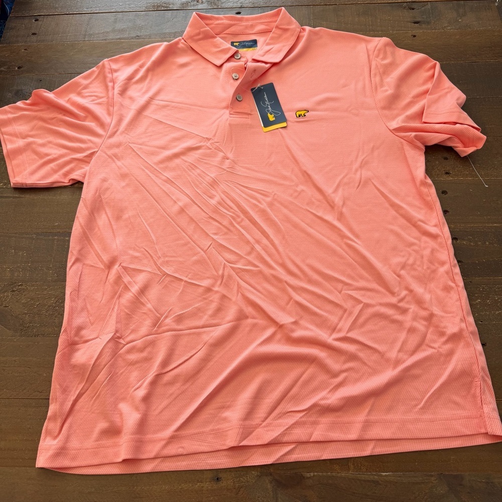 Men's Jack Nicklaus Coral Polo Shirt